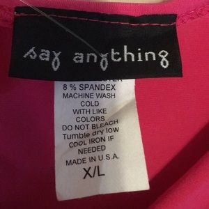Say Anything Dresses - Say Anything Pink and Black Stretchy Dress Say Anything Dresses - Say Anything Pink and Black Stretchy Dress